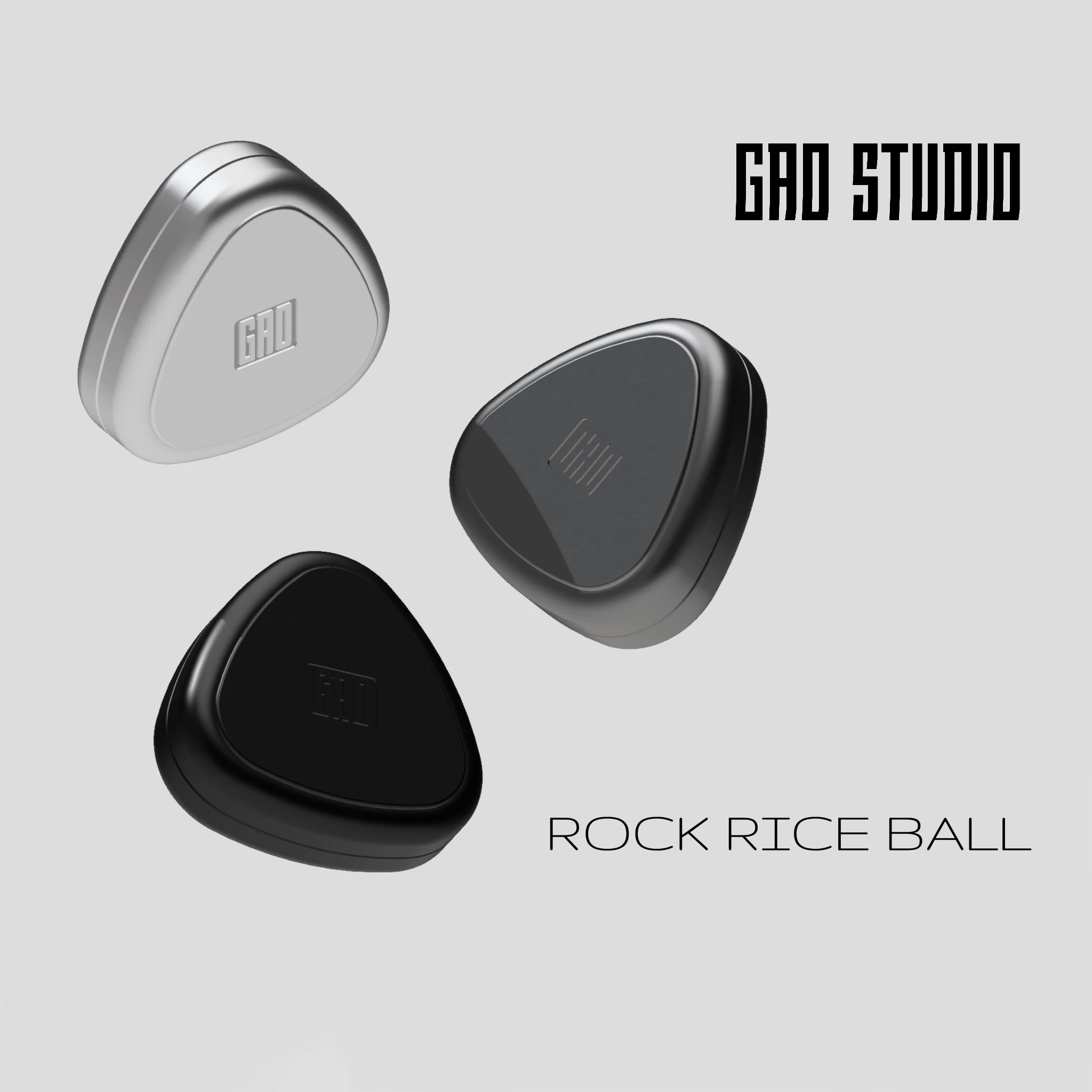 Swing The Rice Ball Push Card GAO STUDIO RICE BALL 2.0 Magnetic Push Card Fitget Toys Anti Estres