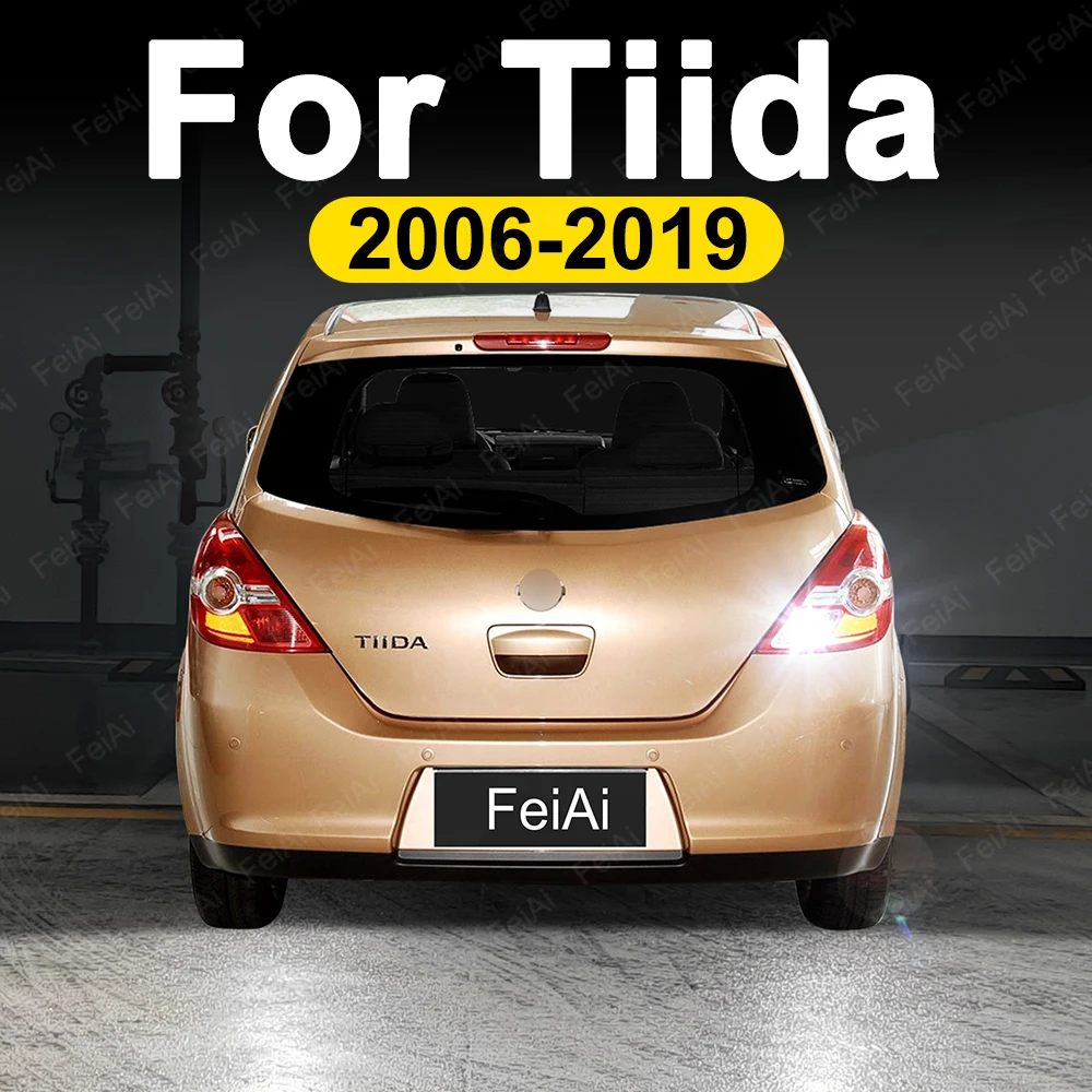 

Для Nissan Tiida C11 C12 светодиодные фонари заднего хода 2004-2023 аксессуары для тюнинга Tiida резервный фонарь заднего хода 2010 2011 2012 2013 2014
