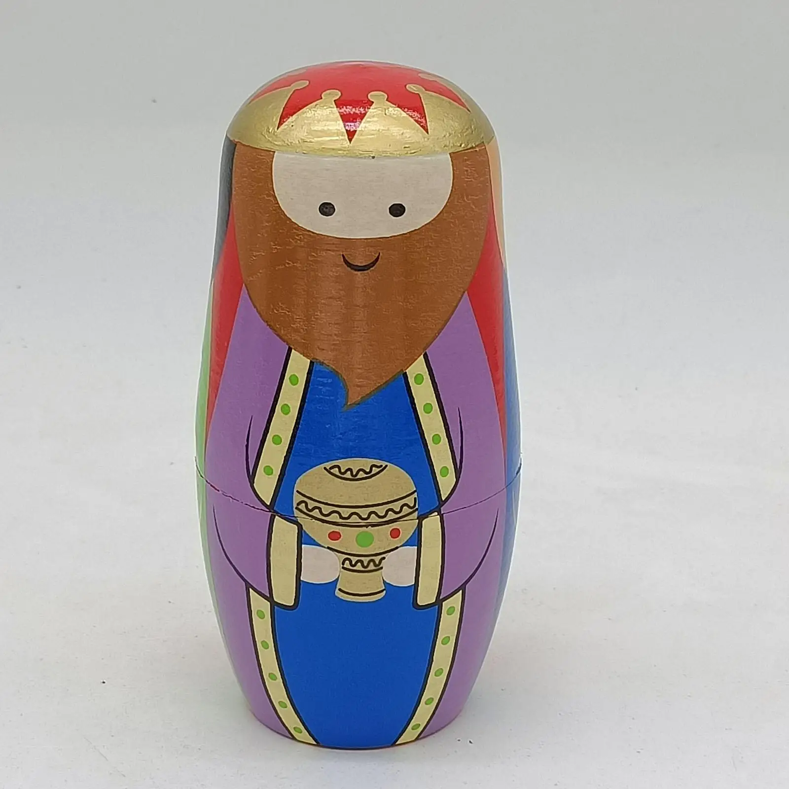 

5x Russian Nesting Dolls Classic Ornaments Matryoshka for Home Wishing Gift