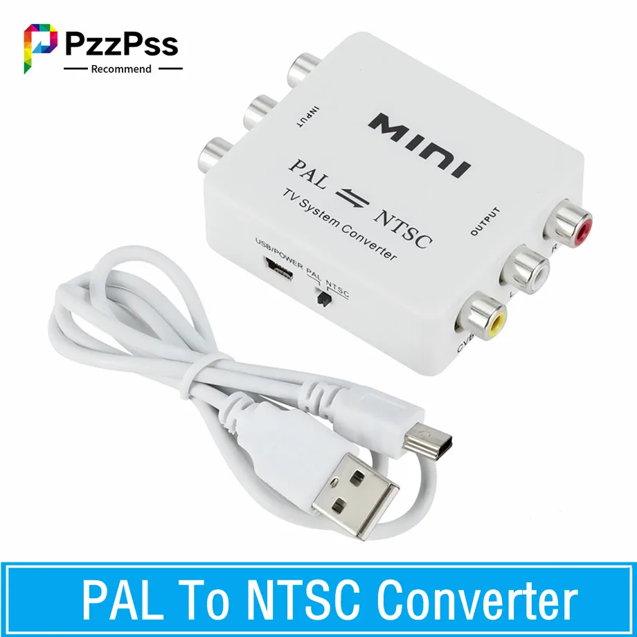 

Mini PAL NTSC Bi-direction TV System Converter Switcher PAL to NTSC NTSC to PAL Dual-Way TV Composite Connection Converters