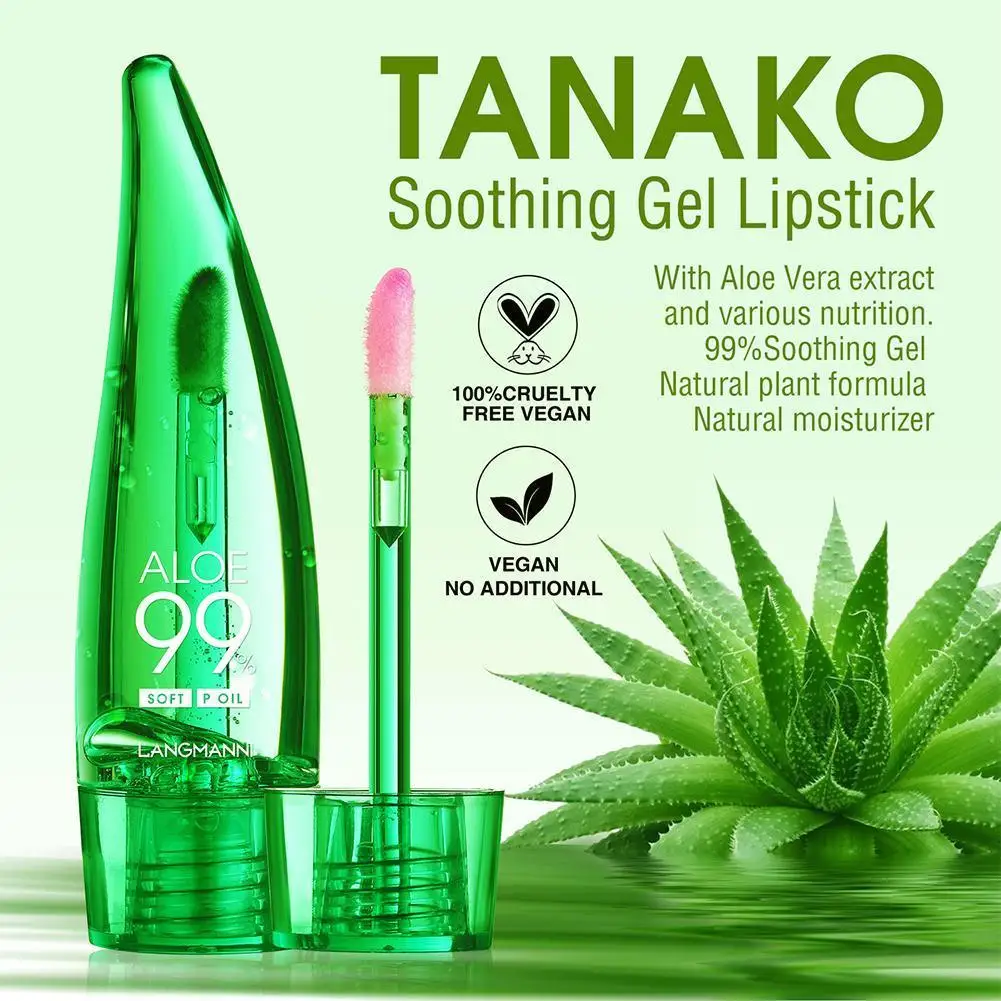 

99% Aloe Vera Lip Balm Oil Temperature Color Changing Lasting Cosmetic Long Waterproof Lip Makeup Moisturizing Lipgloss Tin K5V2