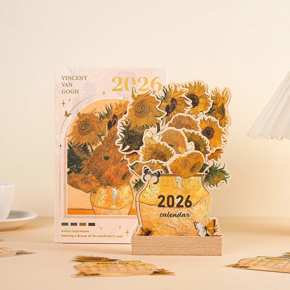 

Деревянный настольный календарь 2026