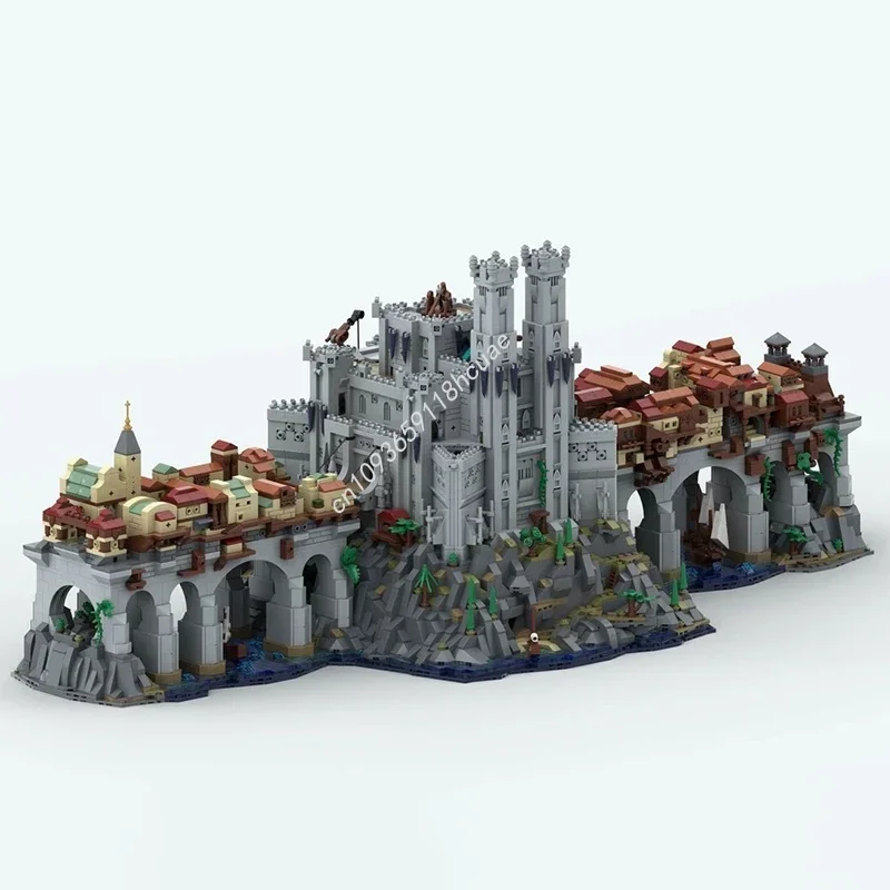 Фото 9530 шт. MOC Wyrm S Crossing Baldurs Gate 3 Архитектурная модель Рождественский подарок Строительные игрушечные блоки Сборка DIY Идея Кирпич Дети №4