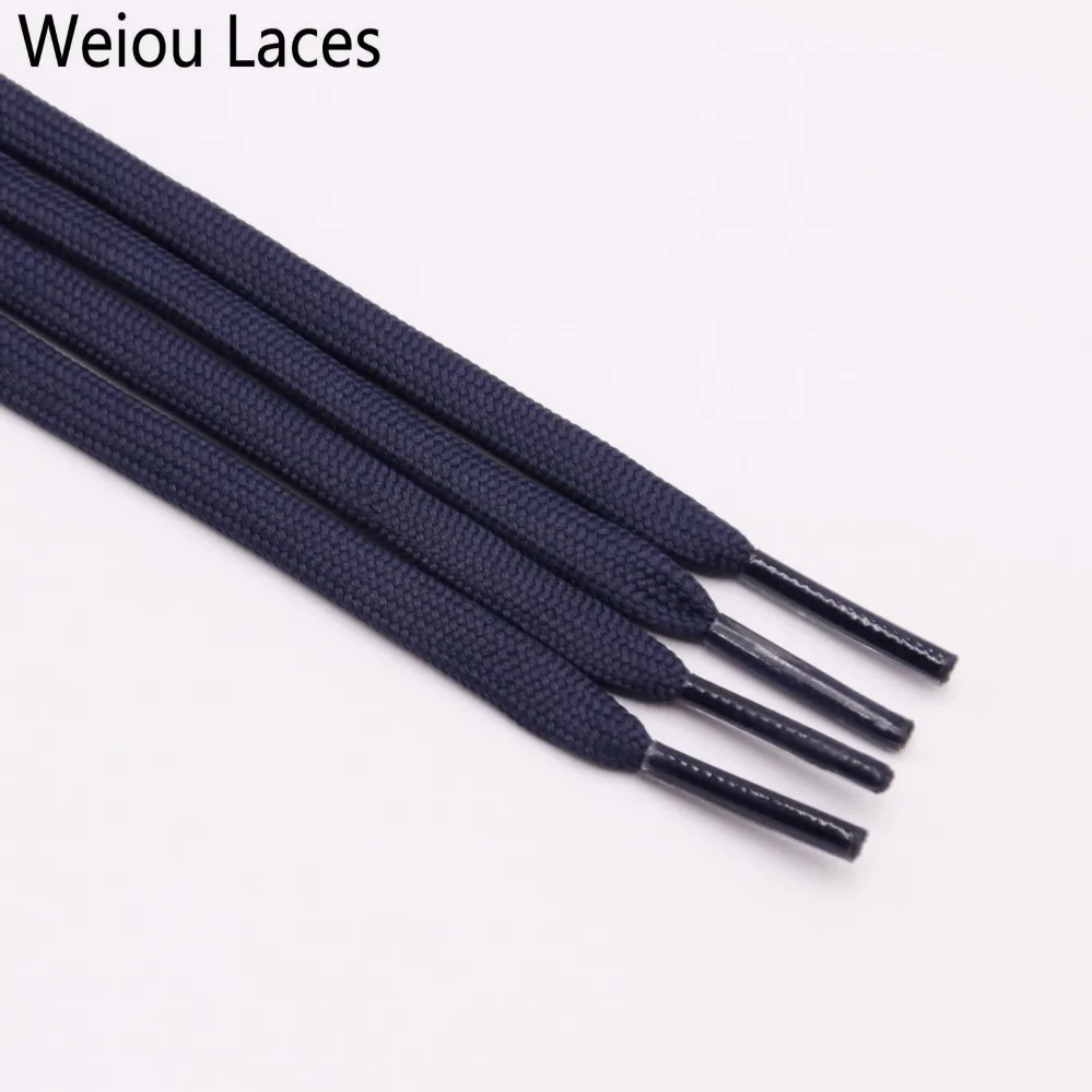 Weiou New 7mm 34 Solid Colors Shoelace A Pair Of Classic Hollow Double Flat Shoelace Woven Laces Sports Casual Bootlaces Lacet