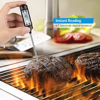 kitchen oil thermometer air conditioner outlet thermometer instant read meat temperature meter tester with probe for bbq kitchen