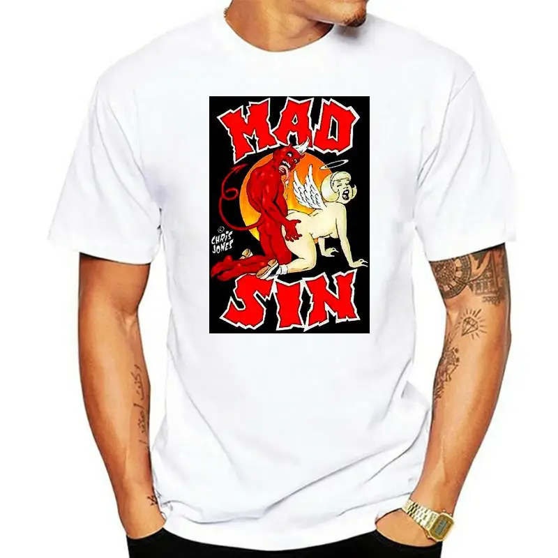 

Винтажная черная футболка Mad Sin 69, все размеры