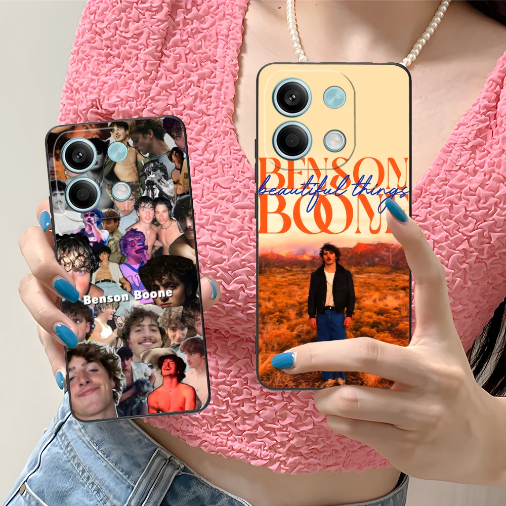 Чехол для телефона Benson Boone Xiaomi Redmi Note 13 12 11 10 9 8 7 6 S A Pro Lite Plus 5G черный чехол мобильных