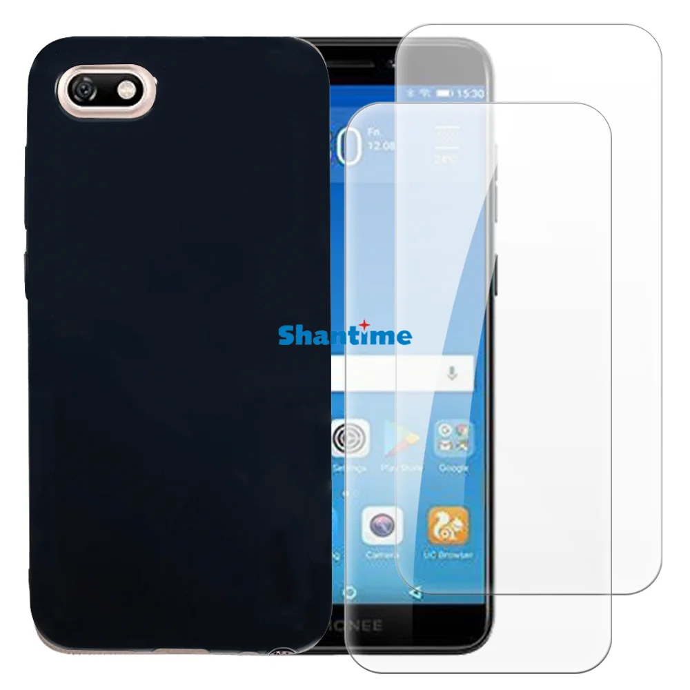 Мягкий чехол + комплект из закаленного стекла защитные пленки для экрана Gionee F205