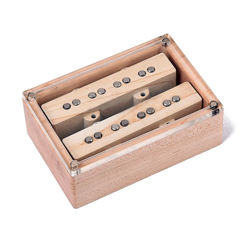 

4 String Electric Bass Pickups Bridge Neck Pickups Set for Bass Guitar Open Style Guitar Parts and Accessories