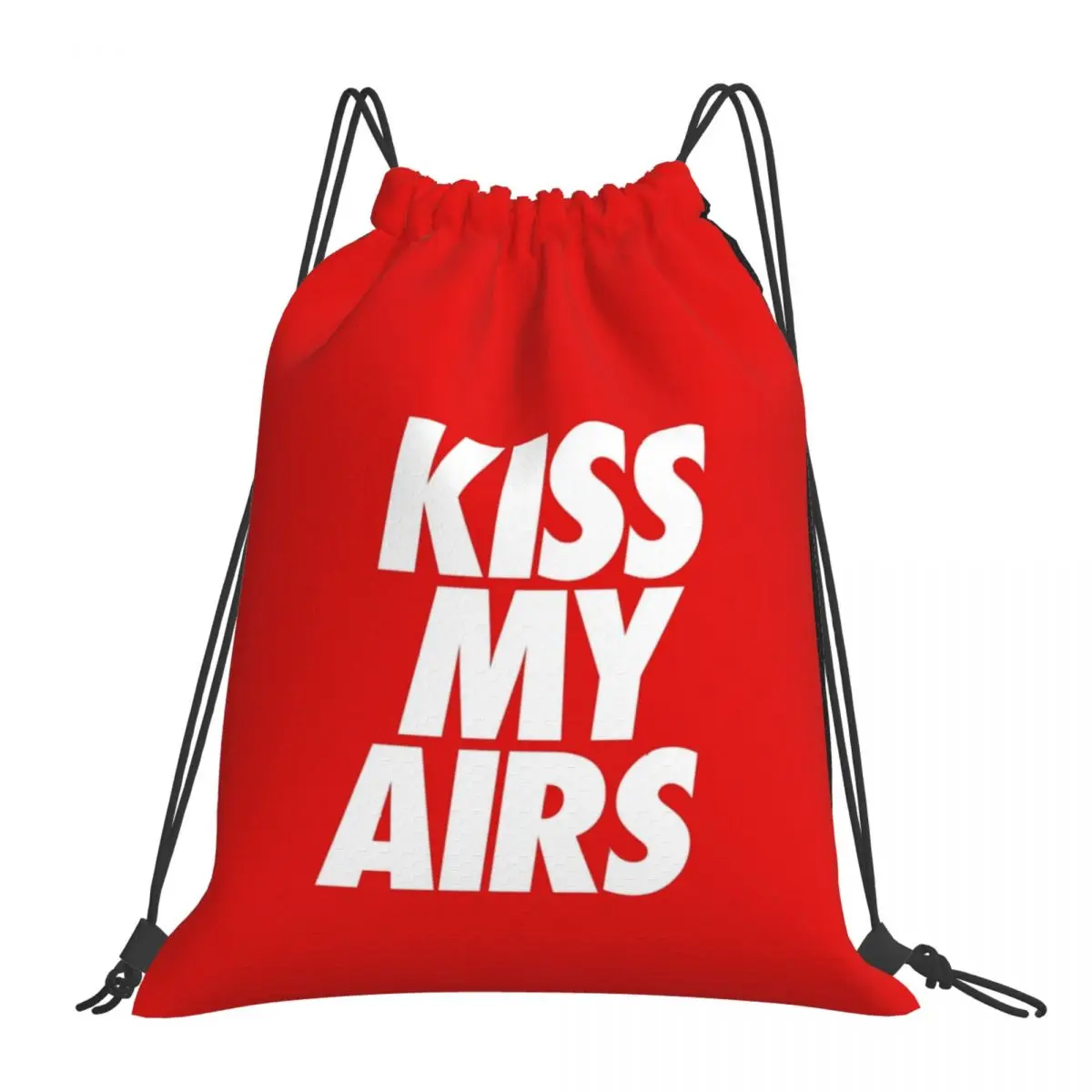 

Kiss My Airs1 Backpacks Fashion Portable Drawstring Bags Drawstring Bundle Pocket Sports Bag Book Bags For Man Woman School
