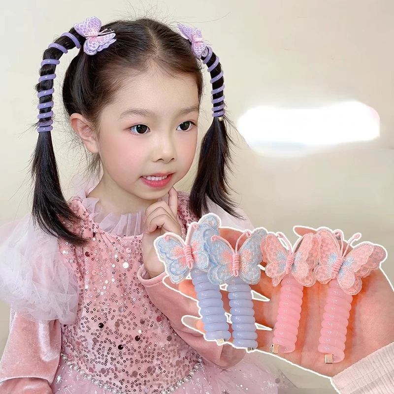 Детский Шнур Для Телефона С Бабочкой Милый Корсет Головной Убор Девочек