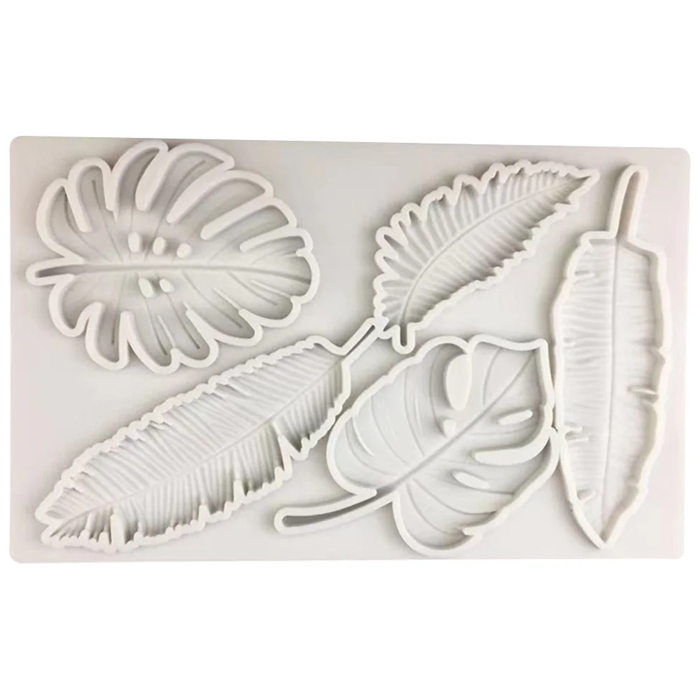 

Molds Silicone Baking Leaf Leaves Fondant Resin Biscuit Cake Candy Pan Tropical Shape Chocolate Palm Soap Cookie Muffin Diy