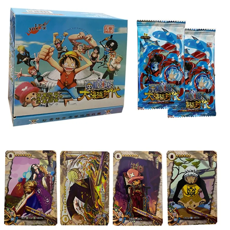 

ONE PIECE Collection Cards Luffy Zoro Sanji Nami Paper Card Letters Games Children Anime Peripheral Kids Gift Playing Card Toy