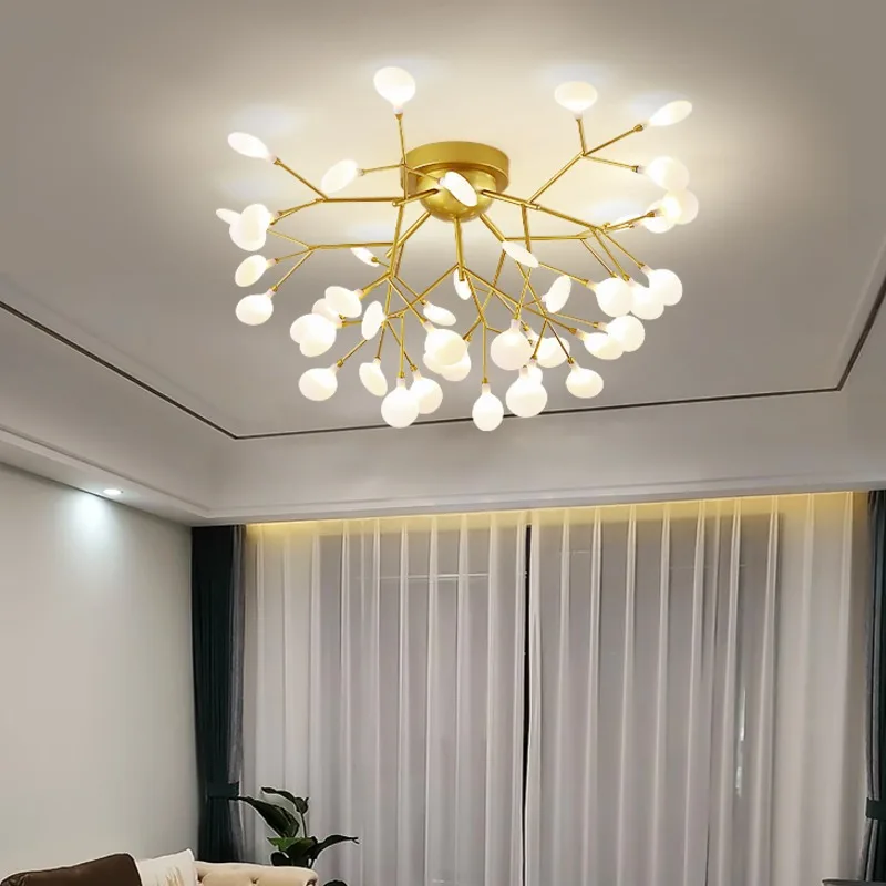 

Modern firefly ceiling lights for Living Kitchen gold home decorations Low ceiling lamp flush mount ceiling light luxury lamp