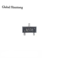 20pcs high quality ms08 60v 2a n channel mosfet transistors chip si2308a sot 23 diy kit electronic