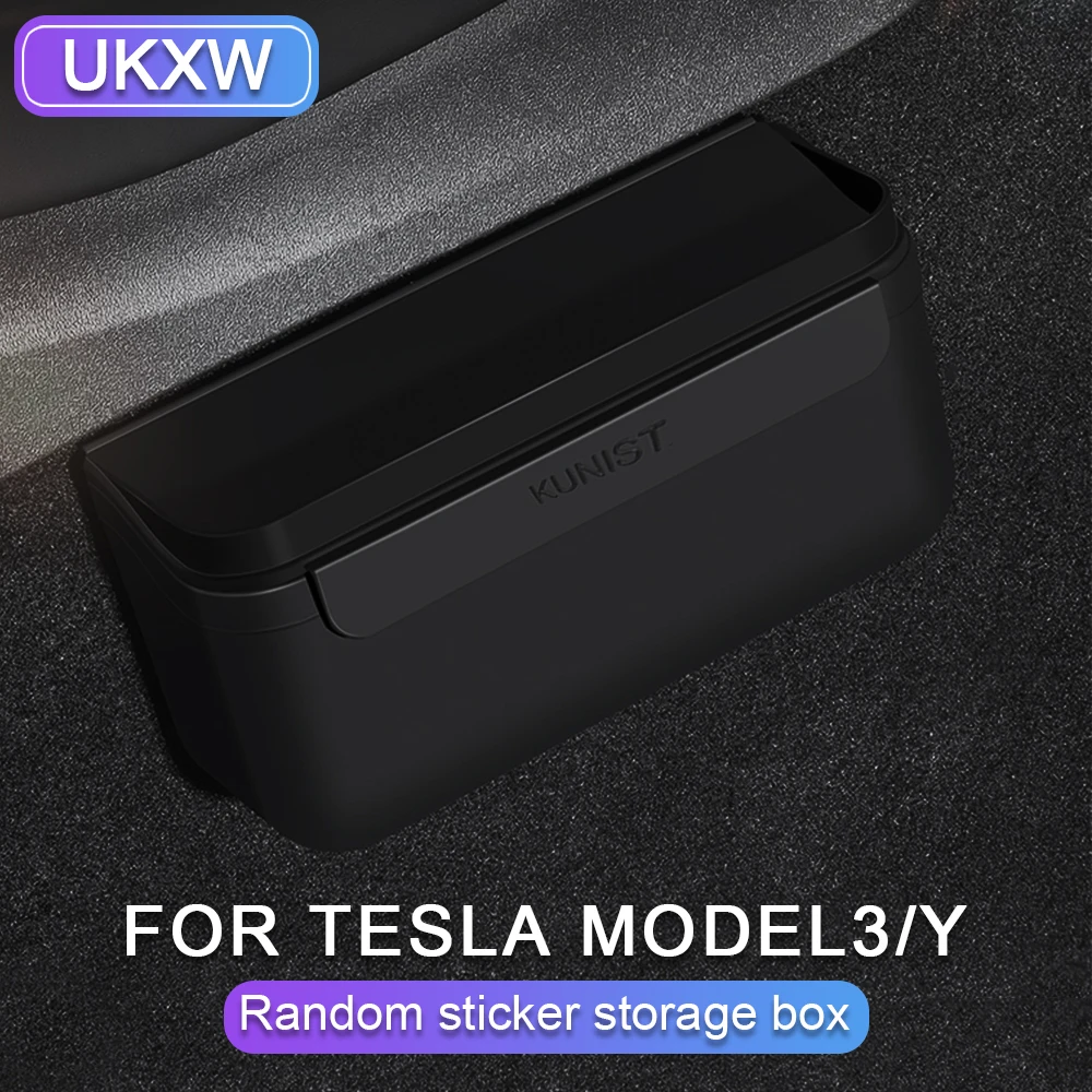 

For Tesla Model 3 Model Y 2023 Car Central Control Storage Box Storage Tidying Accessories TPE Armrest Box Lower Organizer Box