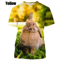 2022 newest fashion rabbit t shirt menwomen 3d printed t shirts short sleeve harajuku style tshirt summer top