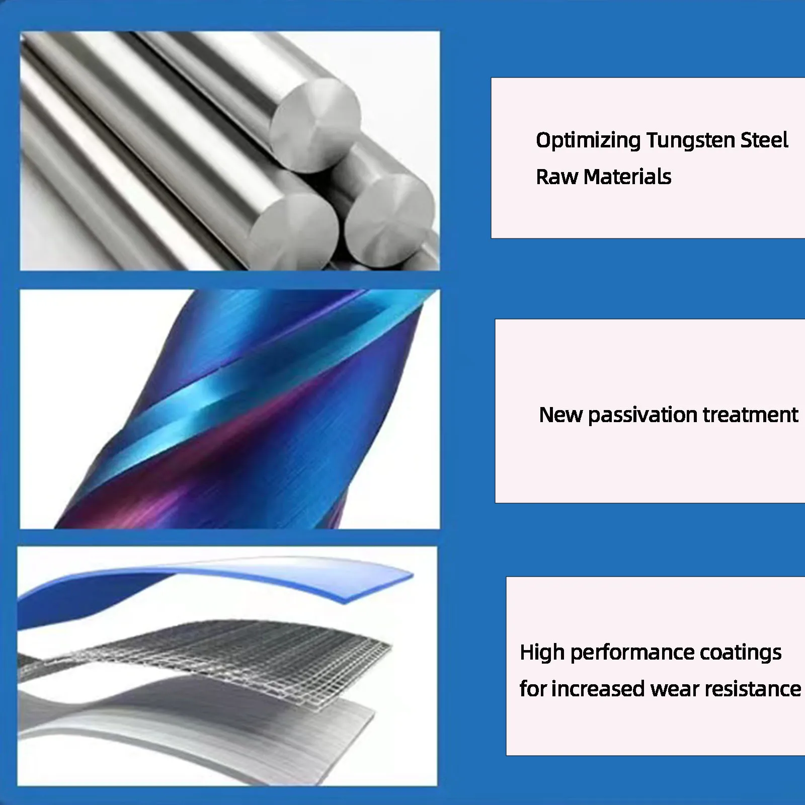 HRC65 ° твердосплавное нано-покрытие спиральное сверло удлинение Инструменты для