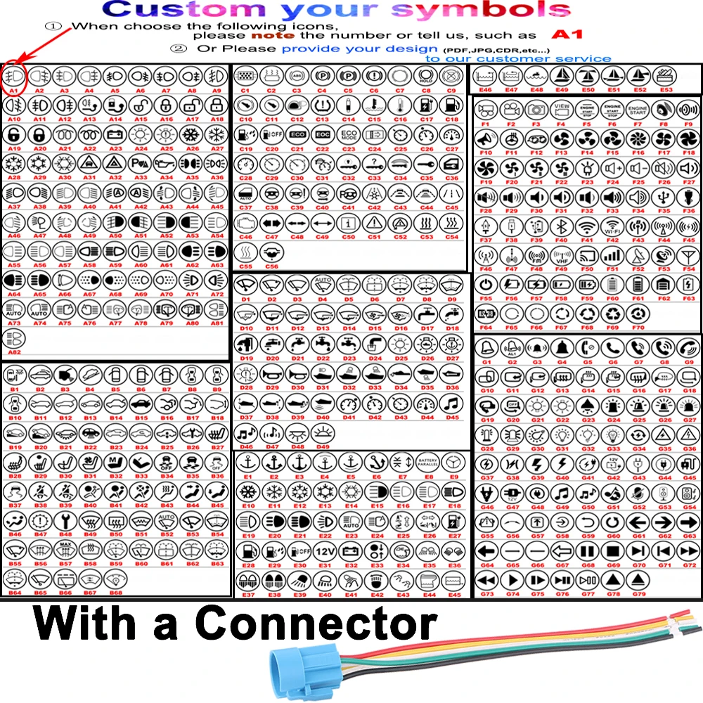 

Металлический кнопочный переключатель для автомобильного динамика, 19 мм
