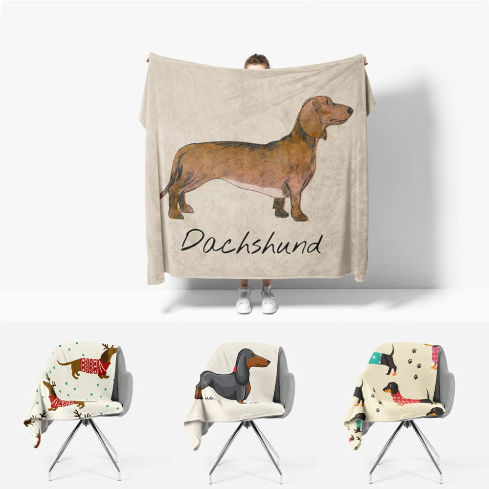 

Dachshund Sausage Hot Dog Kawaii Children Cute Sauna Blanket Naper Wrap Cover Cape Beach Queen Couple King Size Sofa Decoration