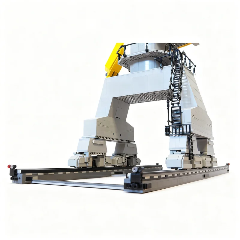 Фото 9605 деталей MOC Sennebogen 8100EQ Полностью радиоуправляемая машина для обработки материалов Sbrick Техническая модель для сборки из строительных блоков Игрушка №4