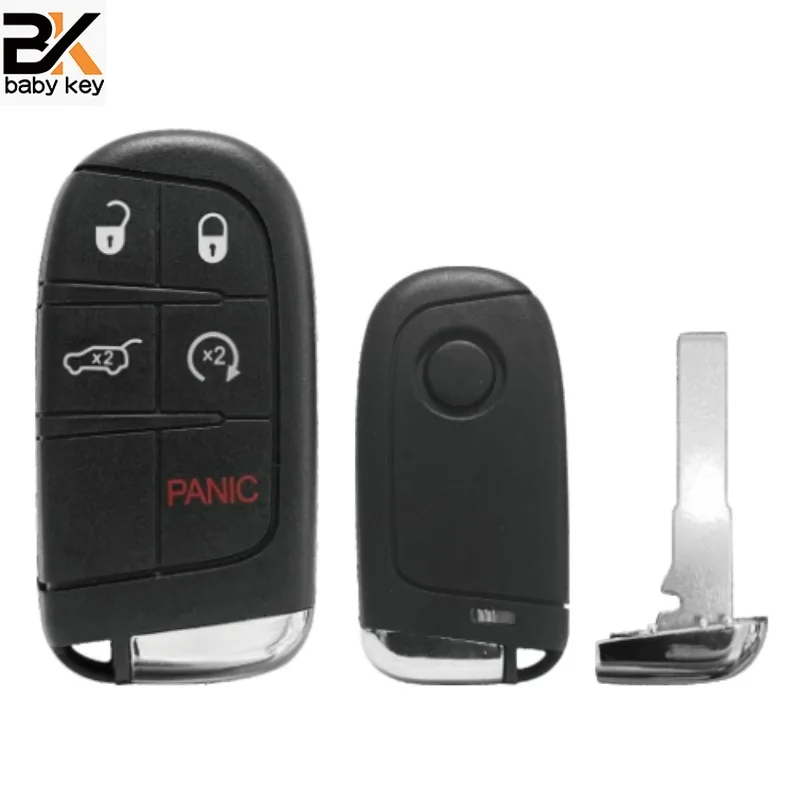 Корпус BB Key 5B для Fiat 500 500L 500X Toro 2016 2017 2018 2019 2 кнопки SIP22 Blade с логотипом и