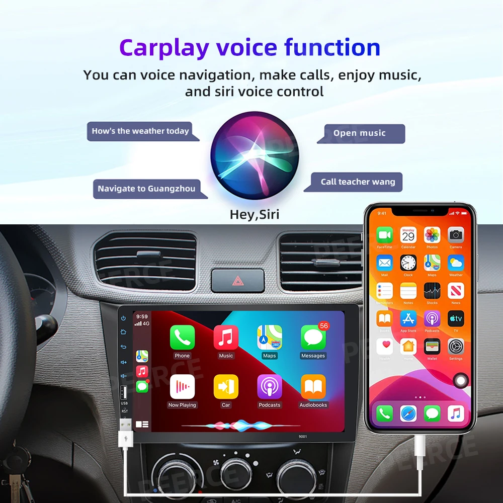 $78.54 Universal 1 Din Car Multimedia Player 9 inch Touch Screen Autoradio Stereo Video GPS WiFi Auto Radio Android auto Video Player