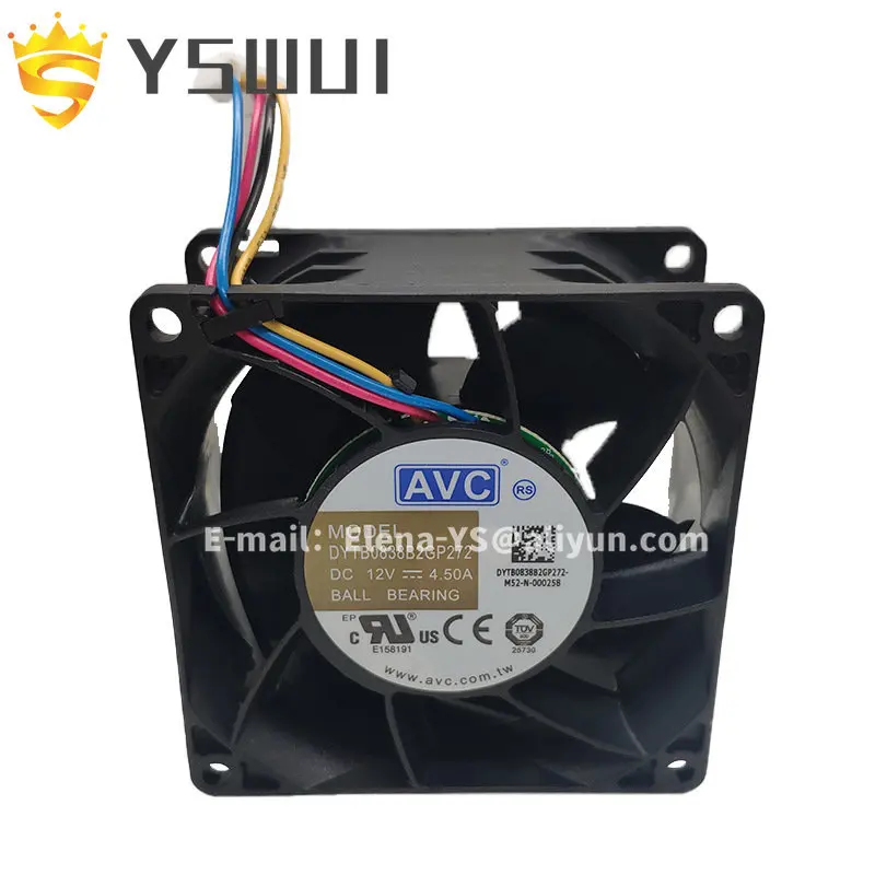 

100% original DYTB0838B2GP DYTB0838B2GP272 80*80*38MM 12V 4.50A