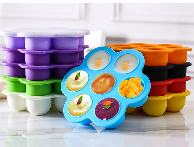 

140G baby Food Container Infant Fruit Breast Milk Storage Box Freezer Tray Crisper