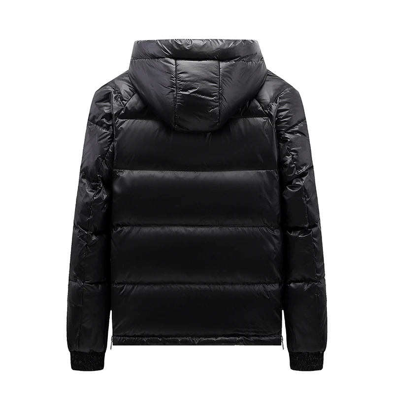 Nieuwe Winter Heren Down Jassen Warm Hooded Parka Mannelijke Stand Kraag Winddicht Puffer Jas Dikke Rits Down Jassen Mannen 5XL