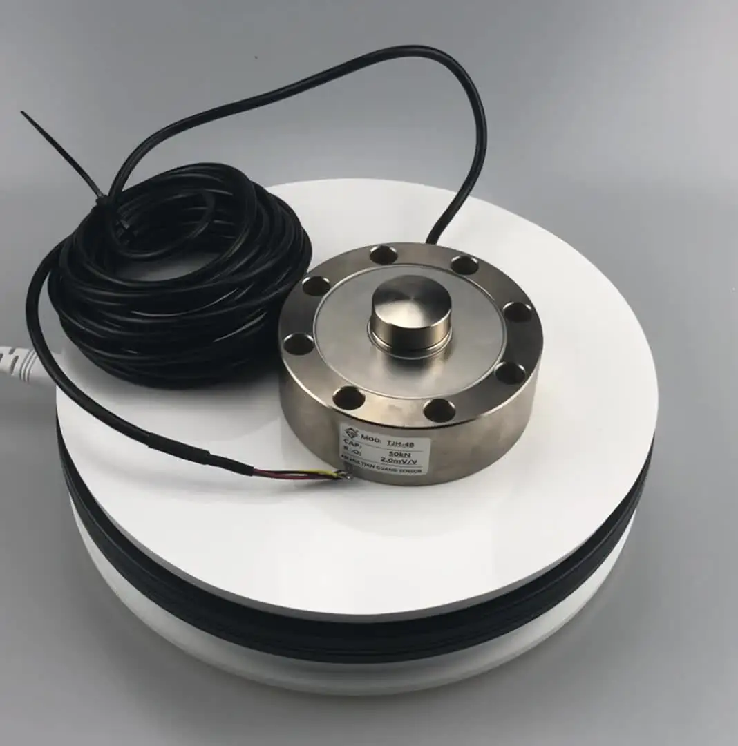 

TJH-4B Chinese Factory Compression Button Type Spoke Pancake Load Cell Sensors 100 Ton