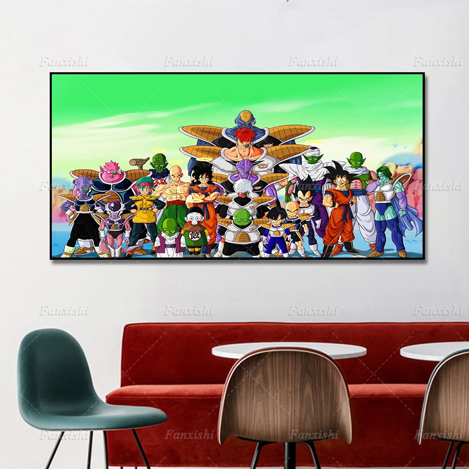 

Dragon Ball Z Anime Poster Frieza Goku Artwork Modular Pictures Wall Art Prints Canvas Painting Bedroom Living Room Home Decor