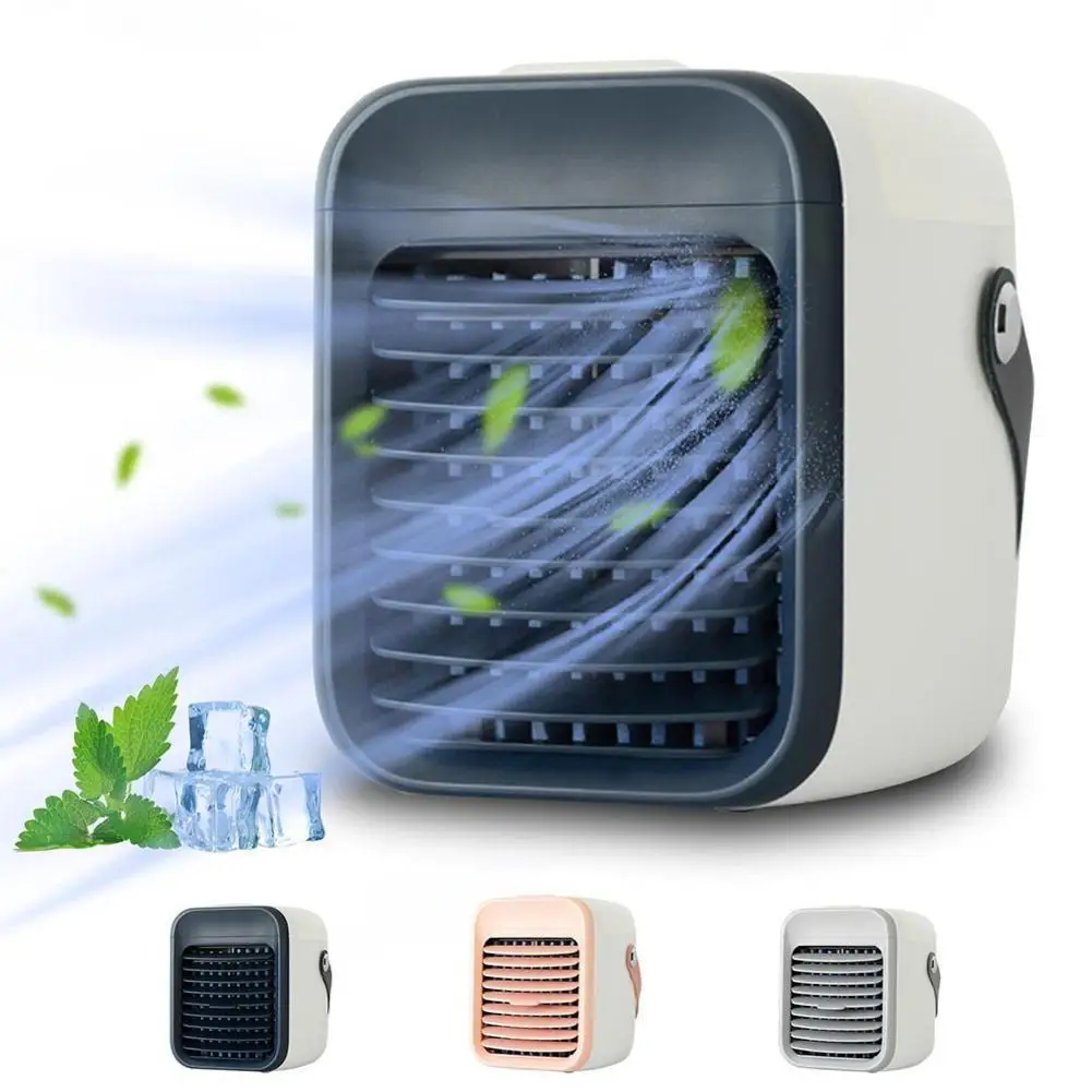 

Mini Usb Charging Water Cooling Fan Home Office Table Conditioner Humidifier Hydrating Air Humidification Cooler Air Atomiz L3l9