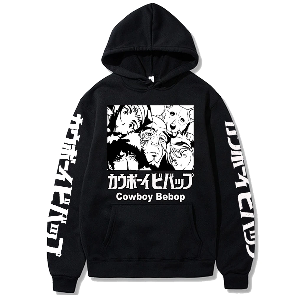 

Спайк Шпигель Jet Black Faye Valentine Friend Men Women men Hot Anime Cowboy Bebop Толстовка свитшоты удобный топ