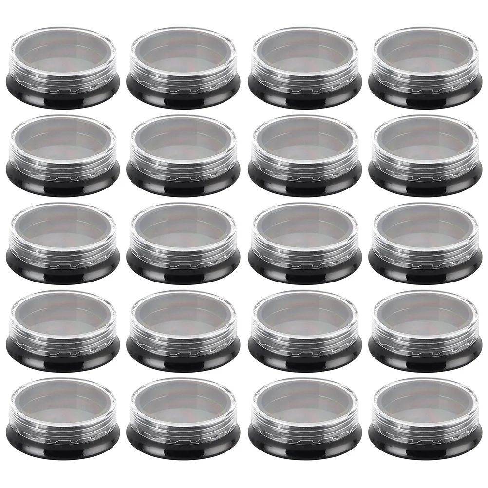 

Storage Containers Round Jars Case Nail Itemsboxcosmetic Refillable Diamond Emptypot Bead Stackable Cylinder Lidsscreworganizers
