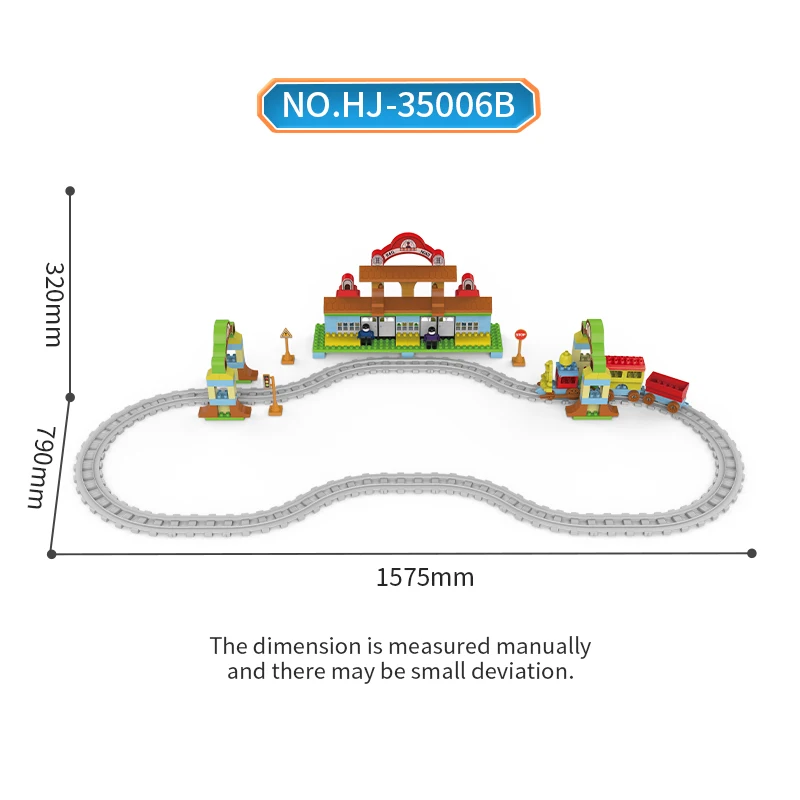 Большой блок-строительный набор — городское колесо обозрения и парк слайдов