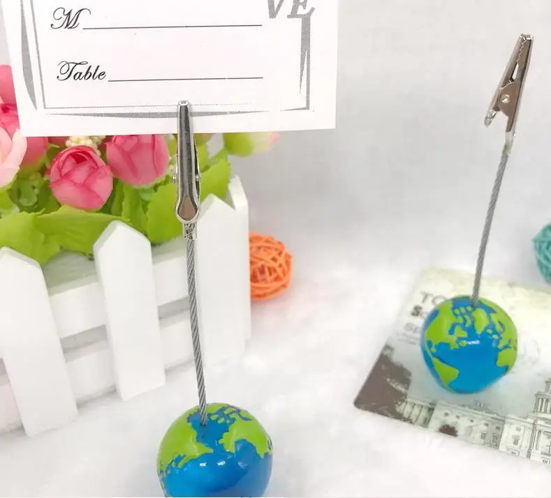 

12PCS Wedding Table Centerpiece Globe Place Card Holder Photo Name Card Clips Party Decoration Favors Drop Shipping