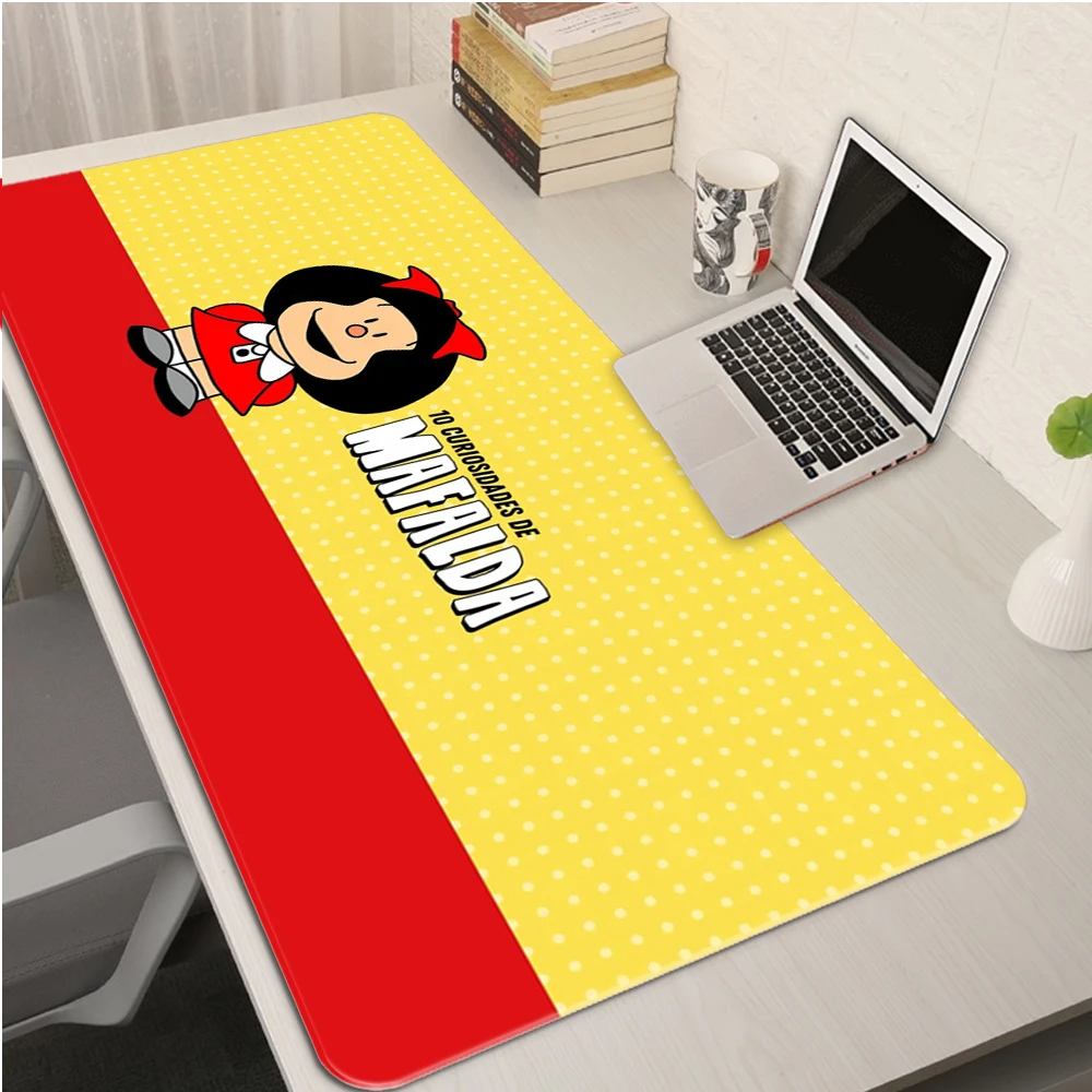 

Mafalda Mouse Pad Small Gaming Accessories PC Laptop Gamer Completo Mousepad Teclado Table Varmilo Keyboard Kawaii Anime Carpet