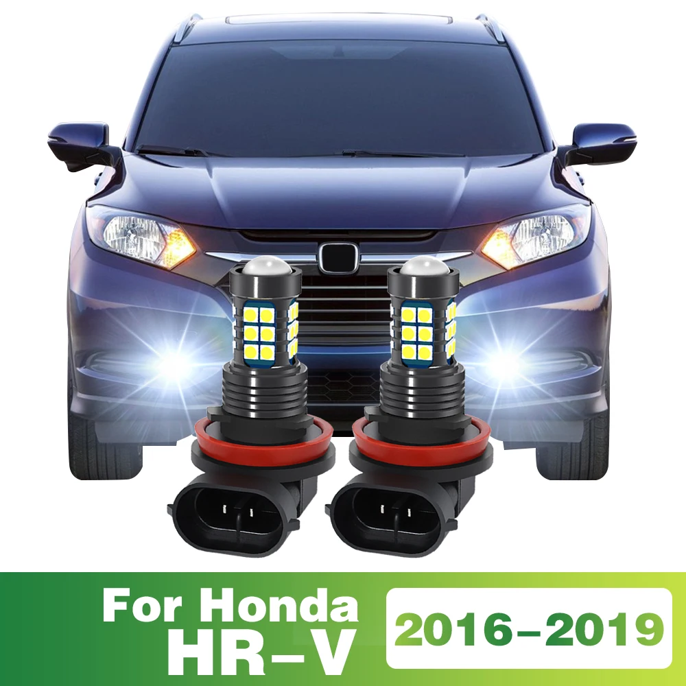 2 шт. светодиодные лампы автомобиля передние противотуманные фары для Honda HR-V HRV 2016
