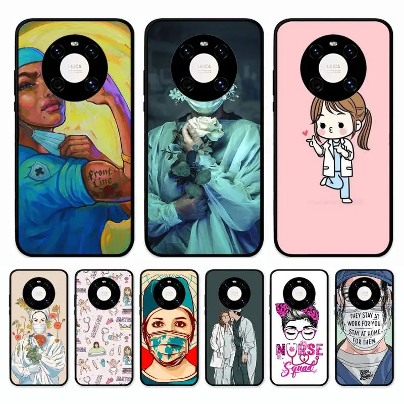

Medicine Nurse Doctor Dentist Phone Case for Huawei Mate 20 10 9 40 30 lite pro X Nova 2 3i 7se