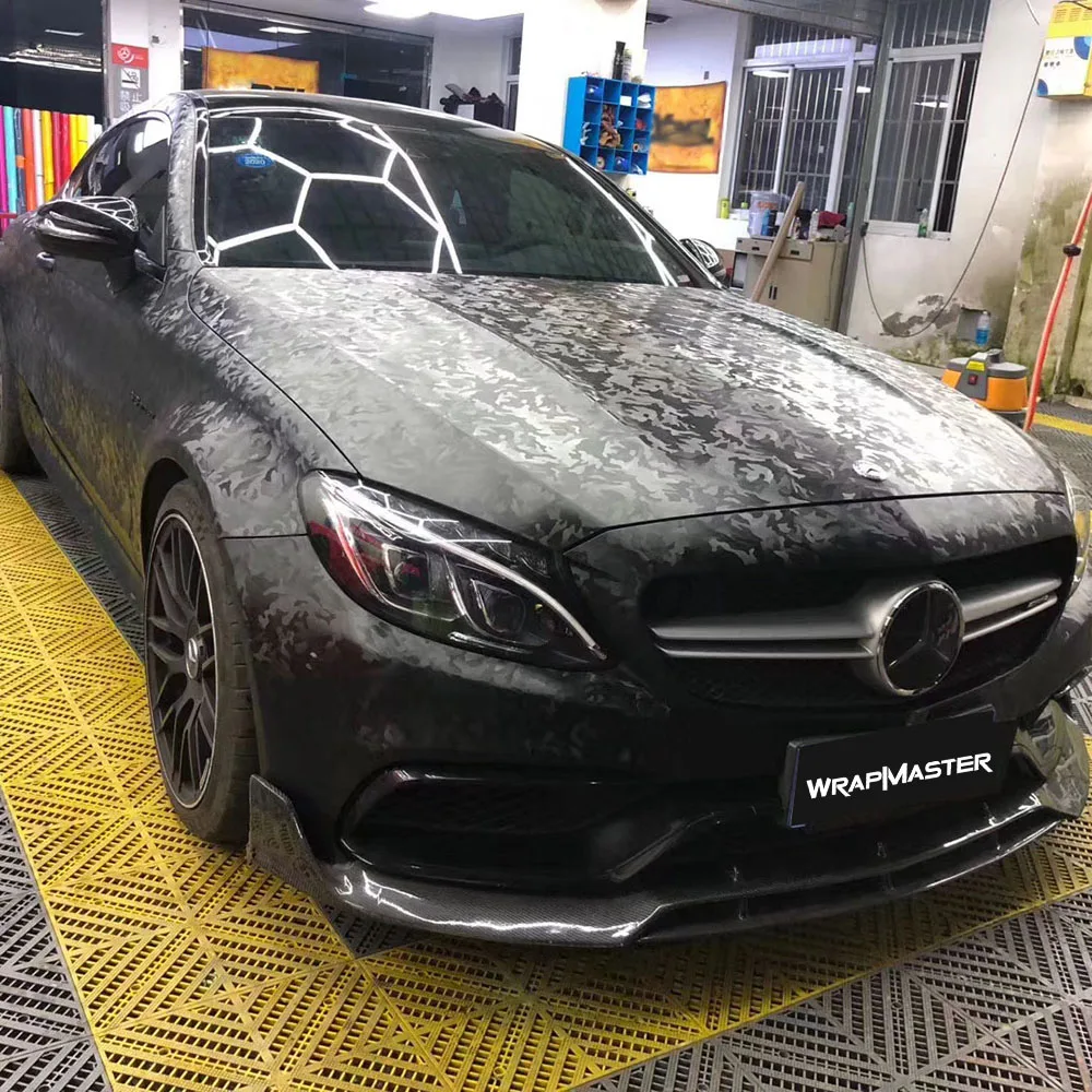 Wrapmaster 3D Ghost камуфляжная черная обертка для всего кузова автомобиля виниловая