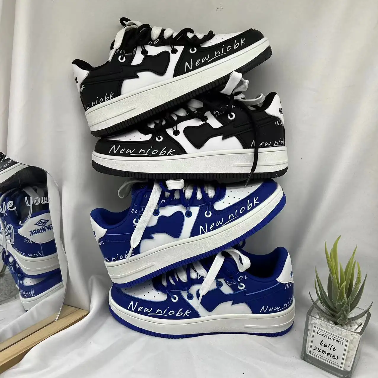 Кроссовки Y2K женские/мужские повседневная обувь дышащие стиль гранж/хоп модные