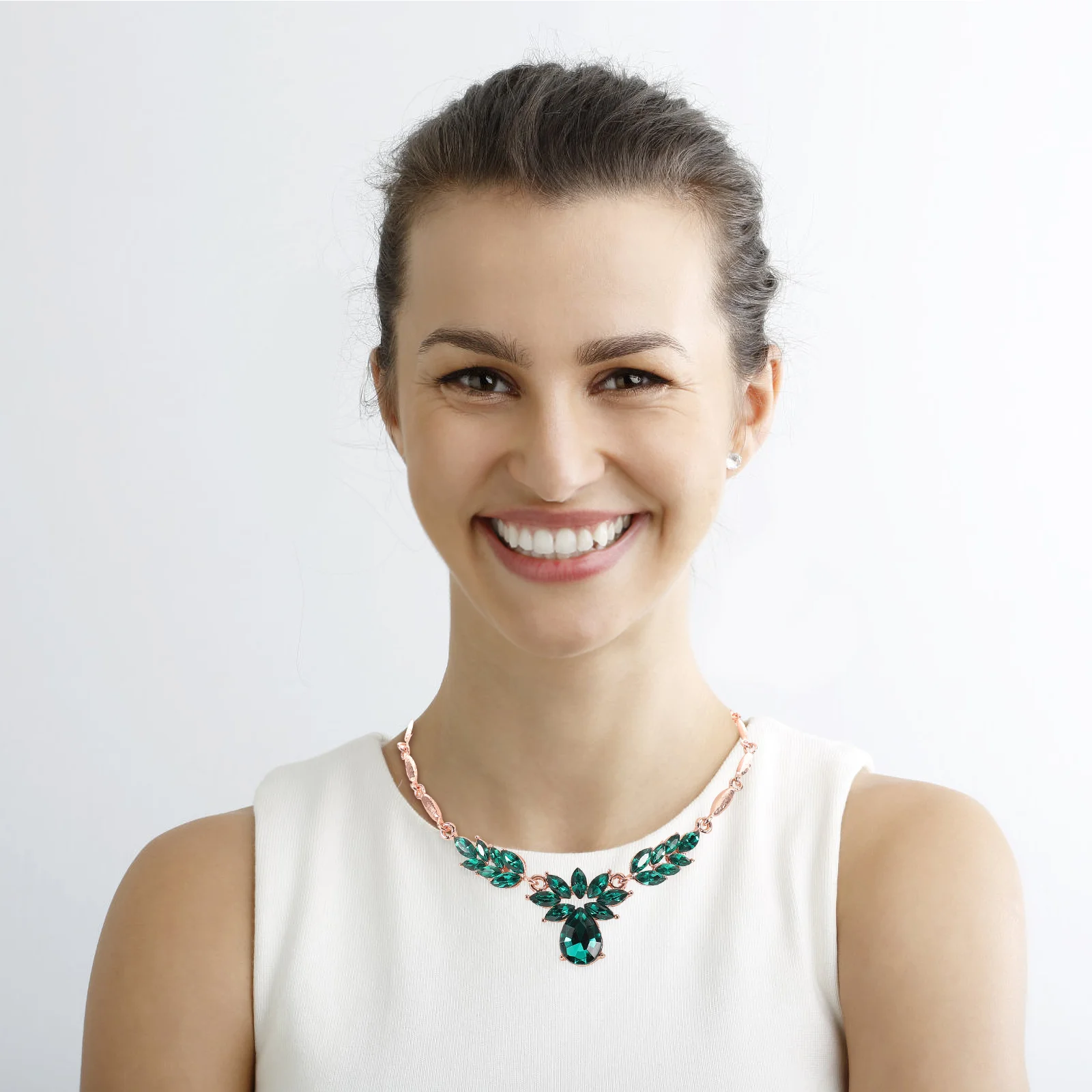 Изумрудный набор часов Часы Зеленый бижутерия Циферблат Свадебные висячие