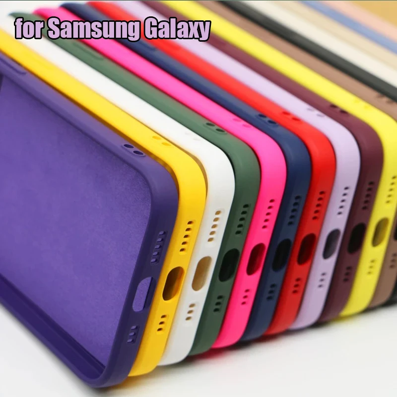 Роскошный оригинальный жидкий силикон для Samsung Galaxy M11 M12 M13 M22 M21 M23 M30S M31 M31S M51 M52 M53