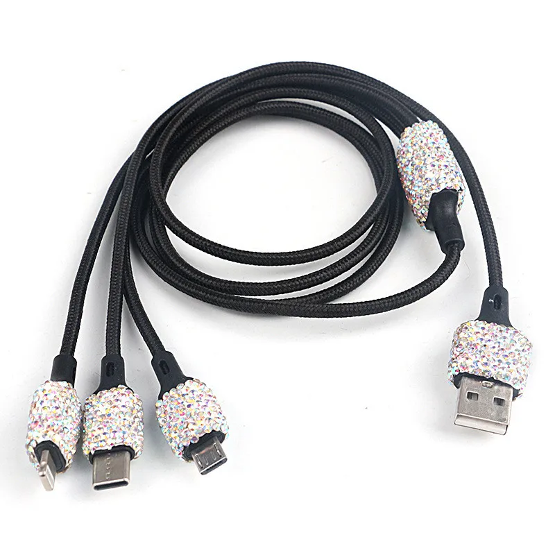 

Новое автомобильное зарядное устройство Bling USB 5 В 2,1 А, двухпортовый быстрый адаптер, розовый автомобильный декор, автомобильный Стайлинг, алмазные автомобильные аксессуары для интерьера для женщин