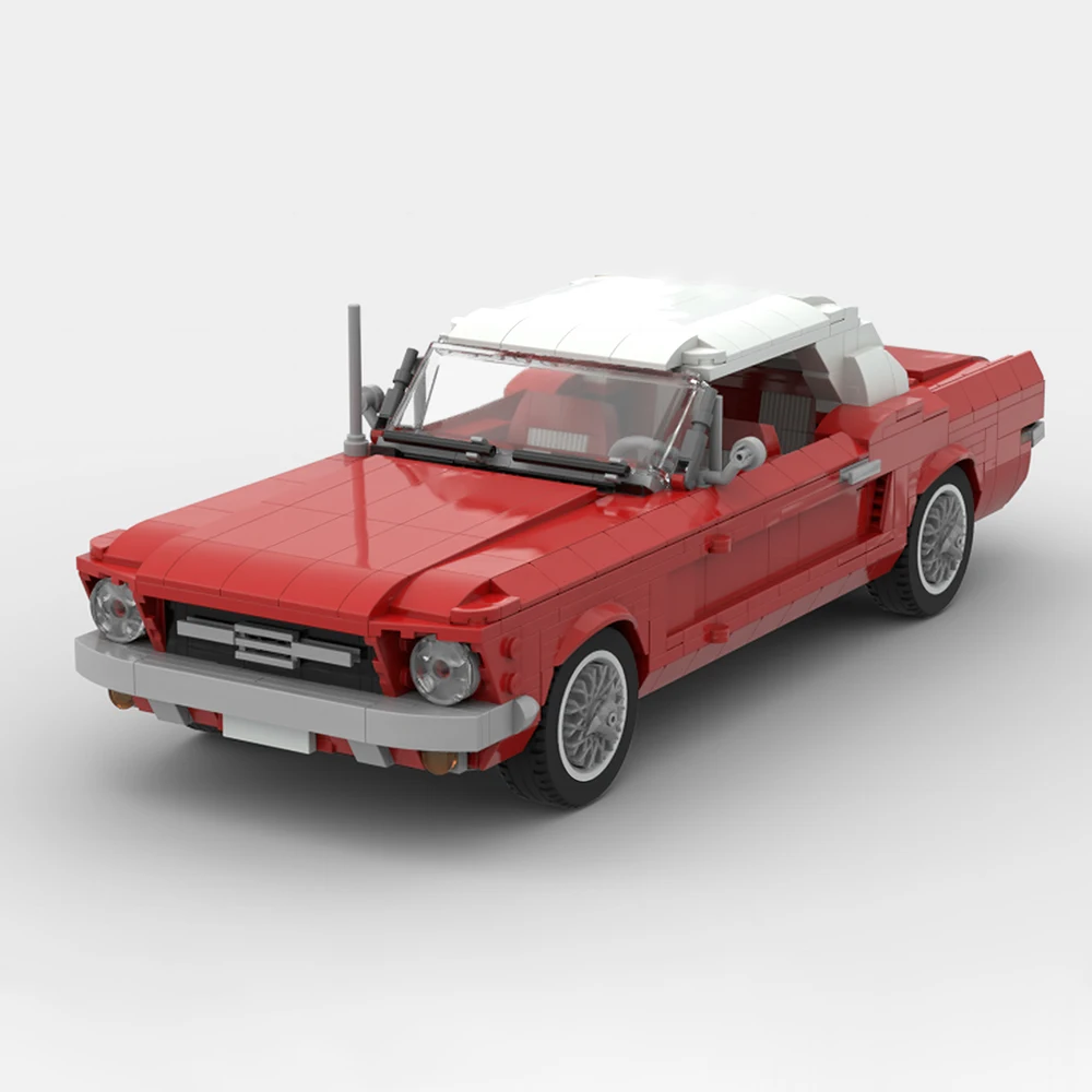 1183шт Moc Скорость ​ Корона Ретро Кабриолет Строительные Брендовые Спортивные