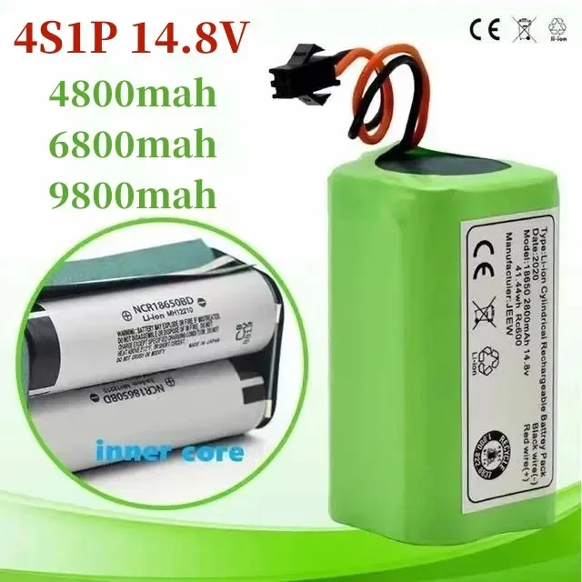 

Sweeping Machine Lithium-ion Battery 100%New 14.8V 9.8Ah Suitable for 990 N79 N79S DN622, Eufy Robovac 11 11S 12 15C 15S 35C