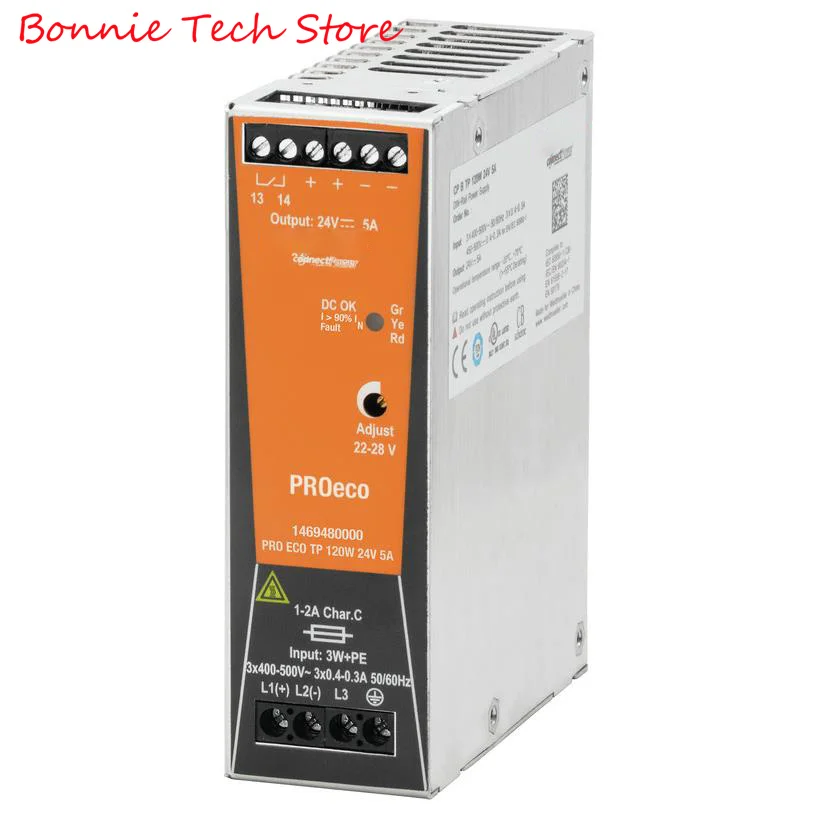 1469480000 для Weidmuller PRO ECO 120 Вт 24 В 5 А, блок питания с переключателем, 24 В 1469480000 для Weidmuller PRO ECO 120 Вт 24 В 5 А, блок питания с переключателем, 24 В