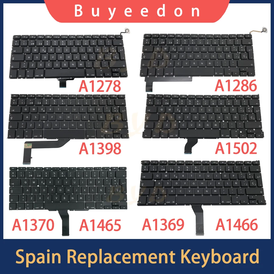 

Новая испанская раскладка клавиатуры ES для Macbook Pro Air Retina 11 "13" 15 "A1278 A1286 A1465 A1466 A1398 A1502 2008 - 2015 лет