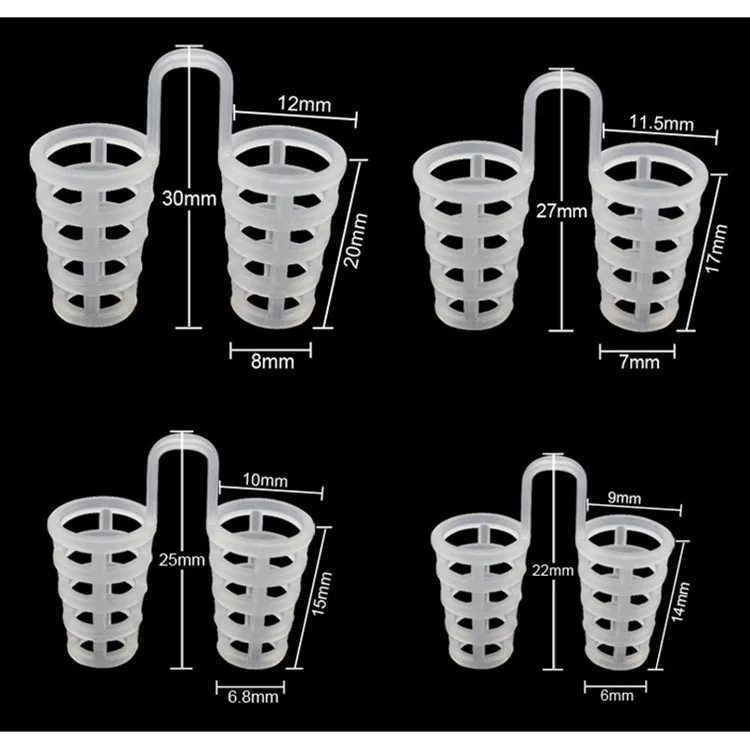 8pcs / set Snore Solution Anti Devices Professional Canceller Vents for Nose Nasal Dilators Better Sleep |